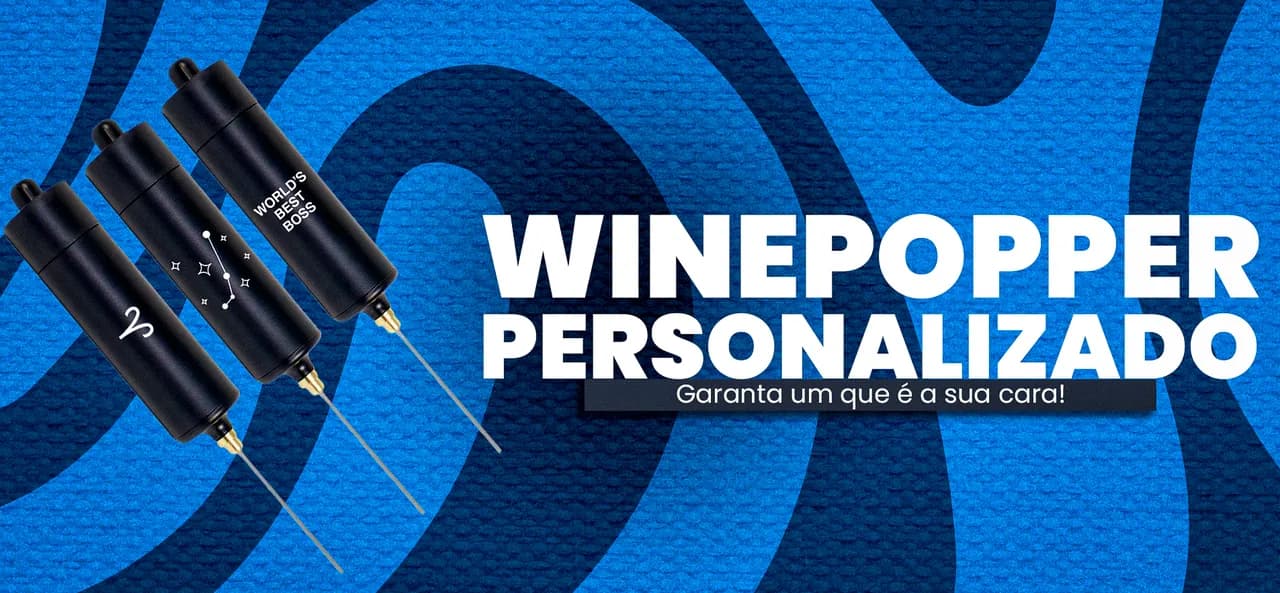 Winepopper personalizado — presente