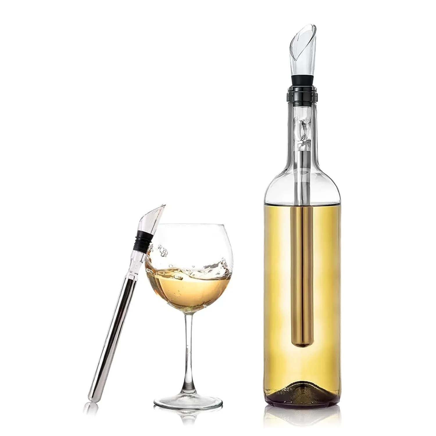 Bastão Resfriador De Vinho Bico Aerador | Inox Bar