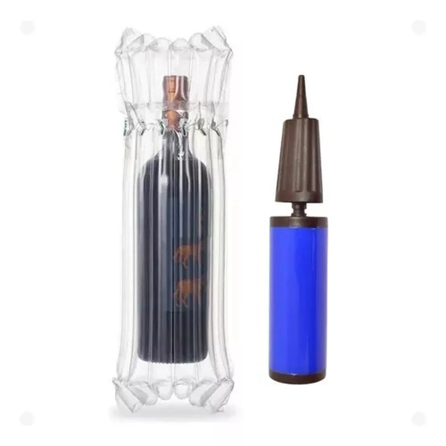 Kit 20 unidades Proteção Vinho Bubble Air + Bomba
